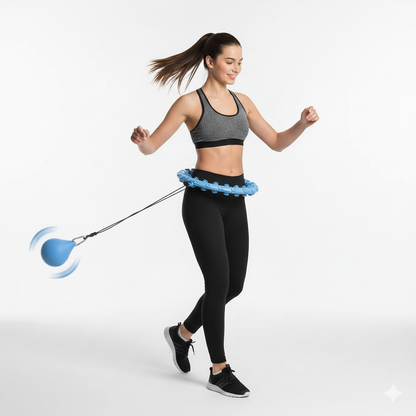 Weighted Hula Hoop – Adjustable Fit Hoop for Weight Loss